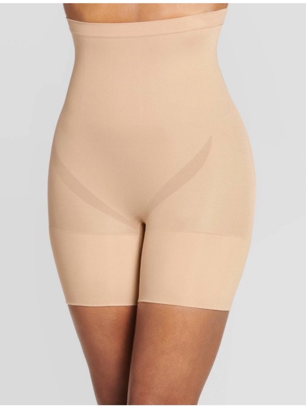 Jockey Beige High-Waist Shaping Shorts